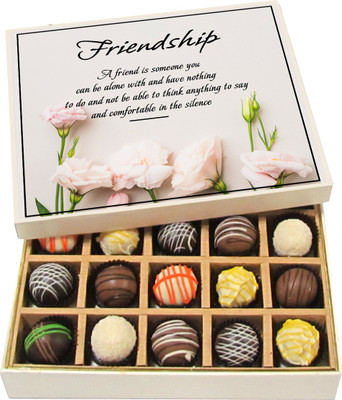 

Chocholik If You Never Had Friend You Never Lived Life - Dark, Milk, White Chocolate Truffles - 20pc Truffles(300 g)