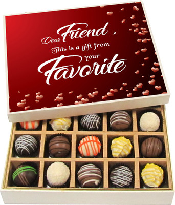 

Chocholik This Is A Gift From Your Favourite - Dark, Milk, White Chocolate Truffles - 20pc Truffles(300 g)