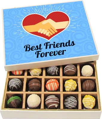 

Chocholik Best Friends Forever Handshake - Dark, Milk, White Chocolate Truffles - 20pc Truffles(300 g)