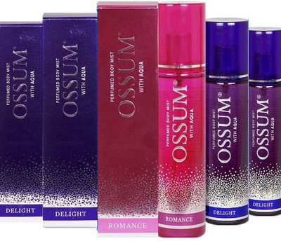 

OSSUM DELIGHT + ROMANCE Deodorant Spray - For Men & Women(345 ml, Pack of 3)