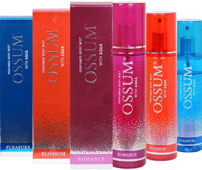 

OSSUM ROMANCE + PLEASURE + BLOSSOM Deodorant Spray - For Men & Women(345 ml, Pack of 3)
