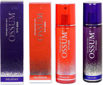 

OSSUM DELIGHT BODY PERFUME MIST 115 ML + BLOSSOM BODY PERFUME MIST 115 ML Deodorant Spray - For Men & Women(230 ml, Pack of 2)