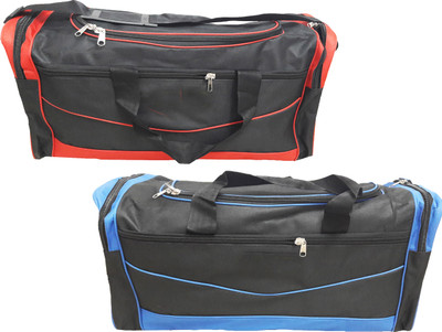 

Aqeeq Jumbo Offer Combo 1+1 Travel Duffle AirBag Red & Blue Travel Duffel Bag(Red, Blue), Blue;red