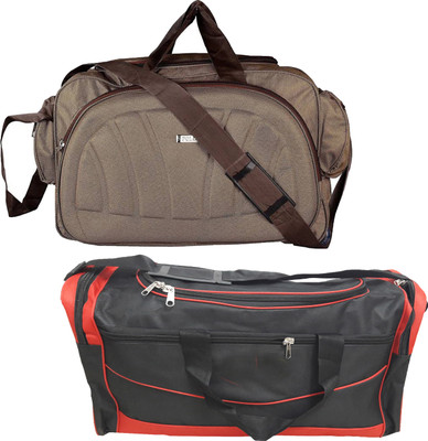 

Aqeeq Jumbo Airbag Duffle + Wheeler Duffle Combo Offer 1+1 Brown & Red Travel Duffel Bag(Brown, Red)