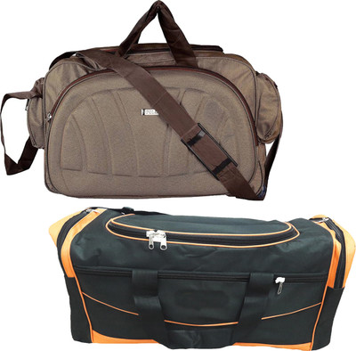 

Aqeeq Jumbo Airbag Duffle + Wheeler Duffle Combo Offer 1+1 Brown & Orange Travel Duffel Bag(Brown, Orange)
