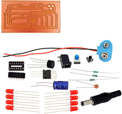 

KitsGuru 7 Stage Binary Counter Display With LED LGKT021 Educational Electronic Hobby Kit