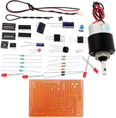 

KitsGuru DC Motor Control Using a Single Switch LGKT048 Educational Electronic Hobby Kit
