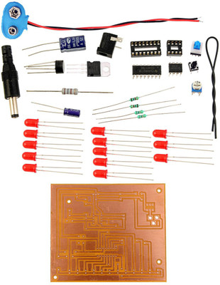 KitsGuru 555 timer based Binary Counter LGKT089 Educational Electronic Hobby Kit