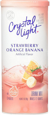 

Crystal Light Drink Mix, Strawberry Orange Banana, 6 Pitcher Pack Energy Drink(Strawberry Orange Banana Flavored)