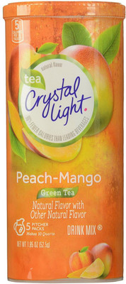 

Crystal Light Drink Mix, Peach Mango Green Tea, 6 Pitcher Packs Energy Drink(Peach Mango Flavored)