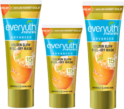 

EVERYUTH NATURALS 2 GOLDEN GLOW PEEL-OFF MASK 90 GM + GOLDEN GLOW PEEL-OFF MASK 50 GM(90 g)