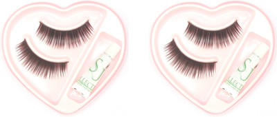 

SJ COLLECTION Natural Black False Eyelashes ( Pack 2 )(Pack of 2)