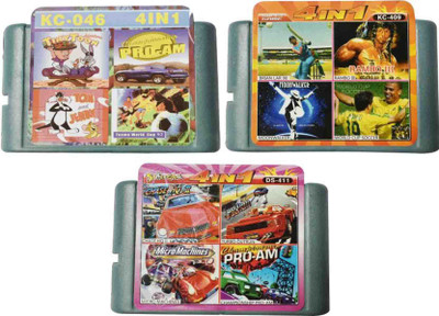 

PTCMart Sega 16 Bit TV Video Games Cassette Including Games Like Tiny Toon , Rambo -3 , 4 in 1 Car Party And Many More Gaming Accessory Kit(Multicolor, For Wii)
