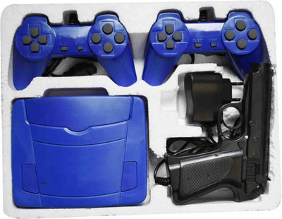 

PTCMart KJM-05 01232 8 BIt TV Video Game NA GB with Super Mario, Fifa Soccer 2000, Olympic 2000, Duck Hunt, Long Jump, Clay shotting, Galaxian(Multicolor)