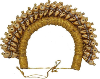 

BOXO Hair Decoration Gajra, Hair Accessories For Women And Girls Used For Wedding, Golden Bun(Gold)