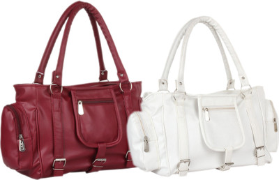 

Mountrex Hand-held Bag(Maroon, White)