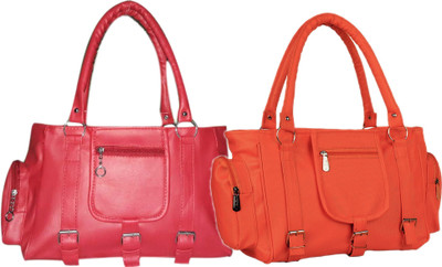 

Mountrex Hand-held Bag(Red, Pink), Pink;red