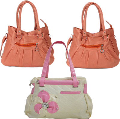 

Mountrex Shoulder Bag(Pink, Beige), Beige;pink