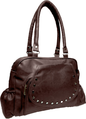 

Rock Crysteal Hand-held Bag(Brown)