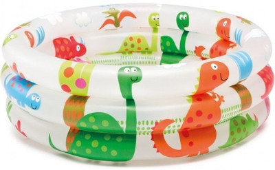 INTEX Dinosaur 3 Ring Baby Pool Inflatable Swimming Pool(Multicolor)