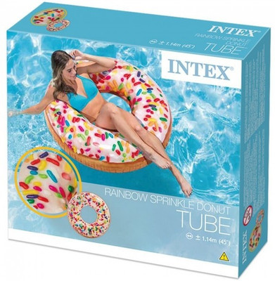 

Intex Sprinkle Donut Tube Toy Inflatable Pool(Pink)