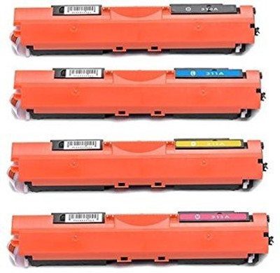 

Printwell 126A Toner Cartridge Bundle Combo Compatible for HP 126A - CE310A, CE311A, CE312A, CE313A Color Laserjet Pro 100 MFP M175nw/CP 1025nw/TopShot Laserjet Pro M275 MFP Multi Color Ink Toner(Black, Magenta, Yellow, Cyan)