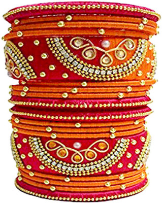 Blue jays hub Dori Beads Bangle Set(Pack of 6)