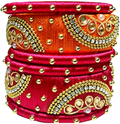 Blue jays hub Dori Beads Bangle Set(Pack of 6)