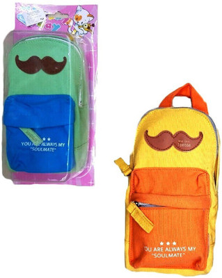 

S2KCrafts S2KC-1321 S2KC-1321 Light green & Yellow bag pouch Art Polyester Pencil Boxes(Set of 2, Light Green, Yellow)