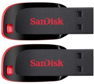 SanDisk Cruzer Blade Usb Flash Drive (Pack Of 2) 32 GB Pen Drive(Red)