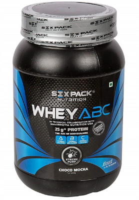 

SIX PACK NUTRITION Whey ABC - 1 kg (Choco Mocha) Whey Protein(1 kg, Choca Mocha)