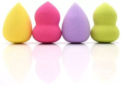 

Wingage Set of 4 Makeup Beauty Foundation Cream Powder Liquid Blender Spong Puff