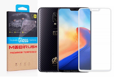 MOBIRUSH Edge To Edge Tempered Glass for OnePlus 6(Pack of 1)
