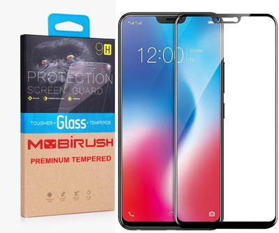 MOBIRUSH Edge To Edge Tempered Glass for VIVO X21(Pack of 1)