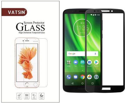 Vatsin Edge To Edge Tempered Glass for Motorola Moto G6 Play(Pack of 1)