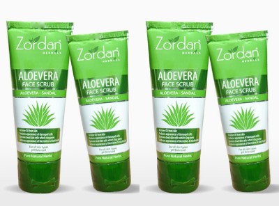 ZORDAN ALOEVERA FACE SCRUB (60GM*4) Scrub(60 g)