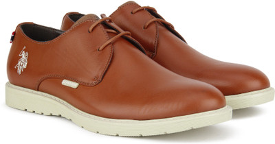 

U.S. Polo Assn Corporate Casual For Men(Brown, Orange