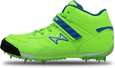 

HEALTH Athletic Full Spike Cricket Shoes For Men(Green