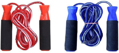 

Monika Sports ( pack of 2 ) blue & red Ball Bearing Skipping Rope(Red, Blue, Pack of 2)