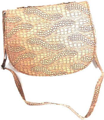 

DELMA Girls Casual Brown Leatherette Sling Bag