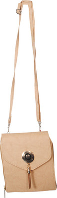 

NC Women Casual, Evening/Party Beige PU Sling Bag