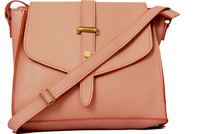 

RISH Women Formal, Casual Pink Rexine Sling Bag