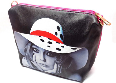 

DARSHAN Girls Casual Black, Pink PU Sling Bag
