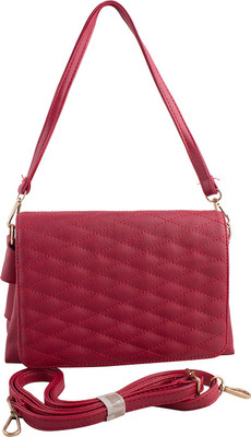 

Rockwell fashion Women Casual Red PU Sling Bag
