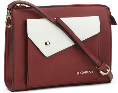 

Sugarush Women Casual Brown PU Clutch