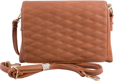 Rockwell fashion Women Casual Brown PU Sling Bag