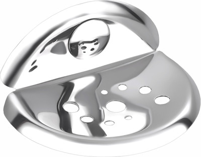 

Easyhome Furnish Stainless steel soap Dish- Centro series(Steel)