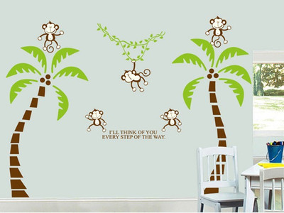 

Print India Enterprise  PVC Vinyl Sticker(Pack of 2, Multicolor