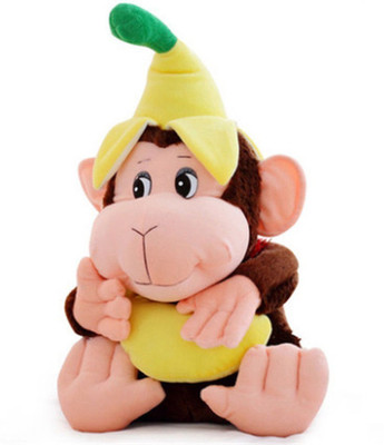 

Cherubs Large Size High Quality Banana Monkey Imported Stuffed Plush - 60 cm(Brown)