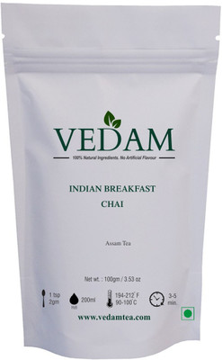 

Vedam Tea Vedam Indian Breakfast Black Tea(100 g, Pouch)